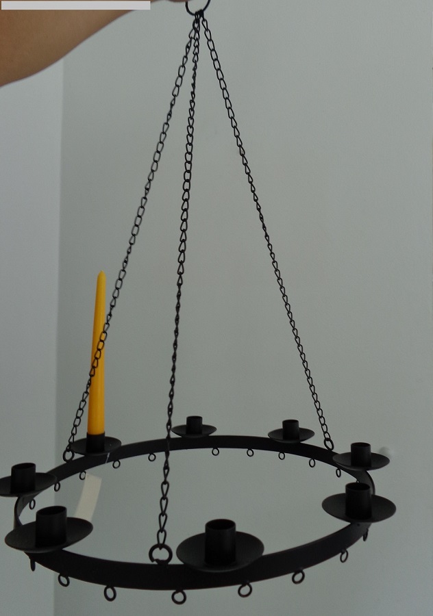 KERZEN KRONLEUCHTER HÄNGELEUCHTER DECKENLEUCHTER LANDHAUS KERZEN