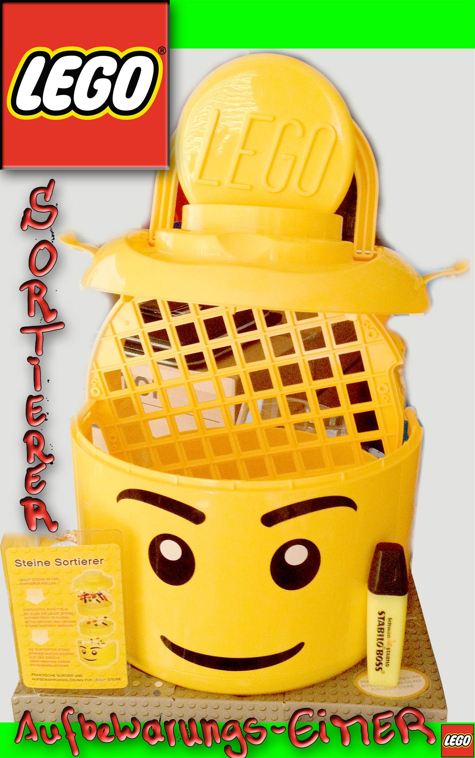 large container of legos