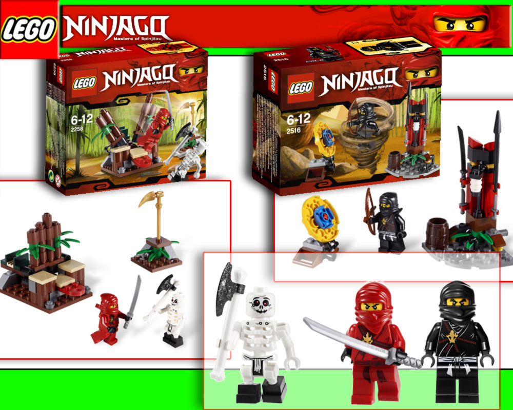 LEGO NINJAGO SET 2258 Hinterhalt &amp; 2516 Außenposten eBay