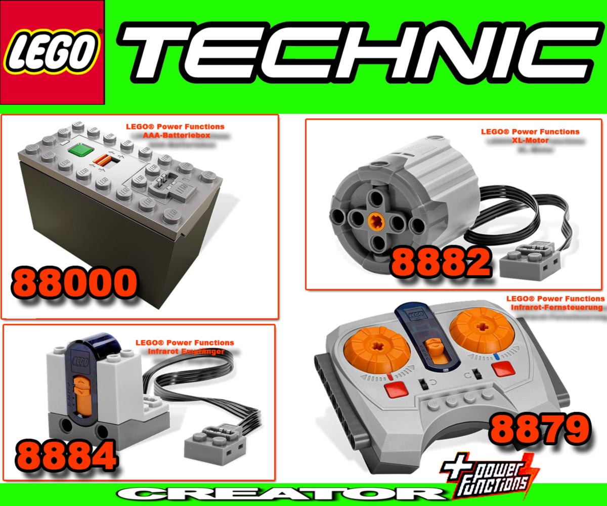 LEGO Technic Remote Controle Power Functions 8882 8884 8879 88000 IR RC XL Motor eBay