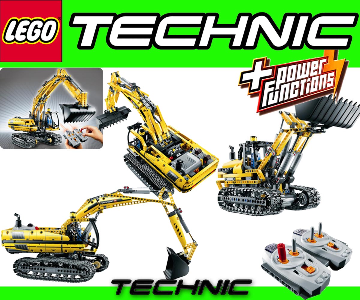 LEGO TECHNIC 8043 Raupenbagger + GRATIS 12 x Duracell 2in1 Motorized ...